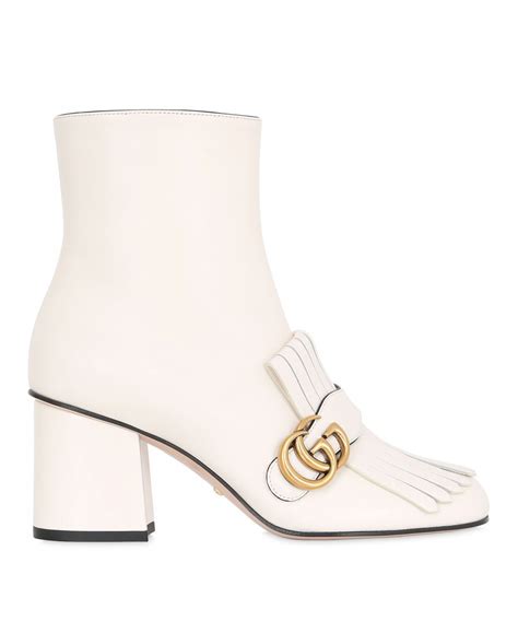 gucci ankle boots white|Gucci monogram thigh high boots.